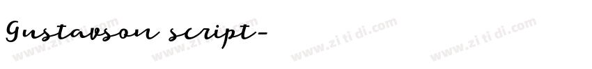 Gustavson script字体转换
